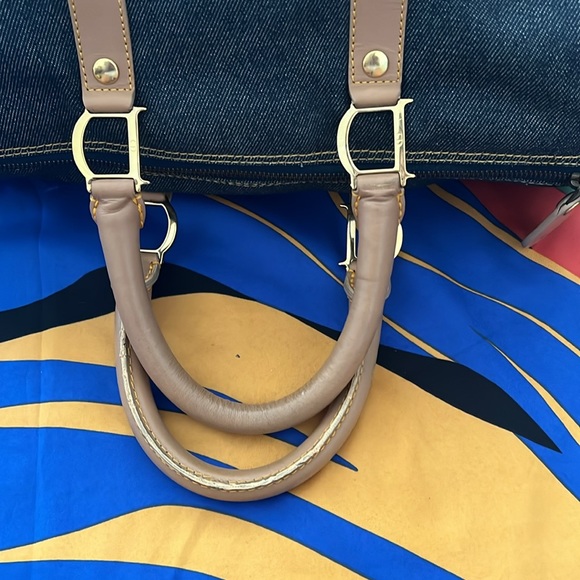 Rare Authentic Preloved Christian Dior Denim Canvas Speedy - Picture 9 of 17